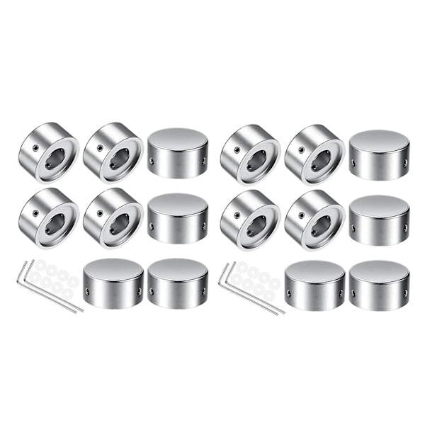 16x Effektpedal Footswitch Topper, Barefoot Pedal Knappar, Gitarr Effekt Fotspets Öka Acc