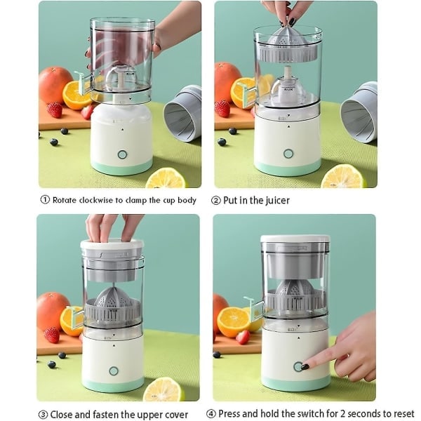 Elektrisk USB-juicer, uppladdningsbar, portabel juicepress för hemmet - FS5-