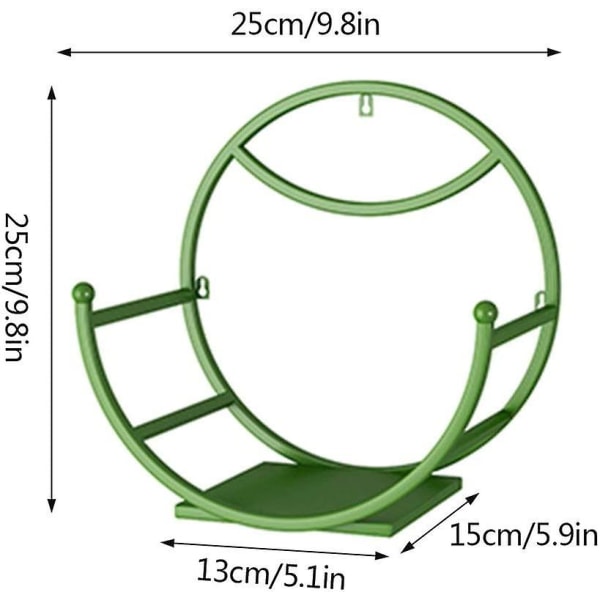 Vægmonteret Blomsterstand Indendørs Plantebord Plante Blomsterpotte Husholdningsopbevaringstilbehør Stativ Enkel Blomsterstand Gave (farve: Grøn)