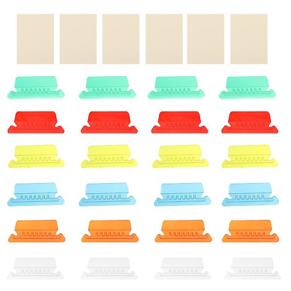 60 st Färgade mappar Arkivskåp Inlägg Arkiv mappar Hängande Skilj hängande filer i Assorted Color 7.9X3.1CM