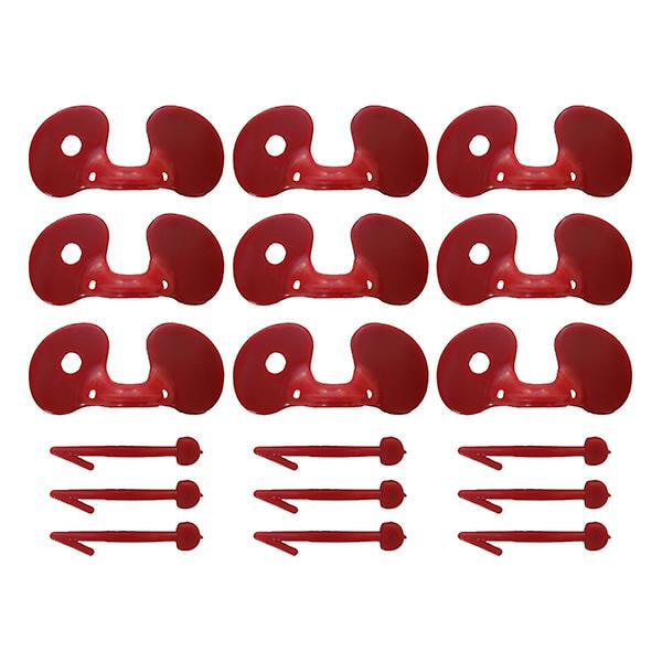 100 kpl Fasaanisilmän suojaimet Kanan silmälasit Kanan silmäsuojat Kanan verisilmälasit Red 8X3cm