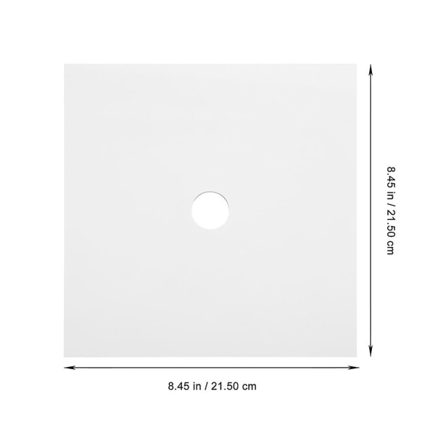 2 stk. Hettepynt for Eksamen, Sublimeringsetikett for Hette, DIY Sublimeringsetikett for Hette, Hvit White 4 21.5X21.5cm