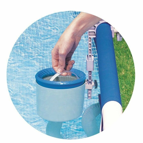 Vægmonteret Pool Overfladeskimmer, Automatisk Poolrenser Pool Affaldsrenser Pool Overflade Flyderenser til Swimmingpool Filtersystemer
