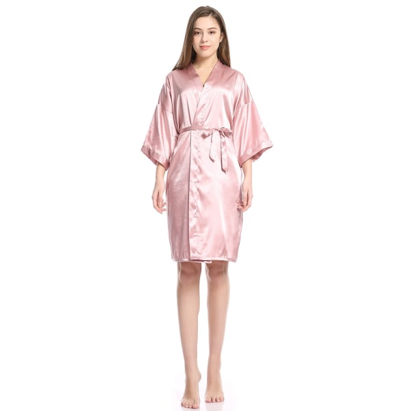 Women's Soft Long Satin Robes Long Silk Robes Full Length Robes  Silky Bath Robe Dressing Gowns