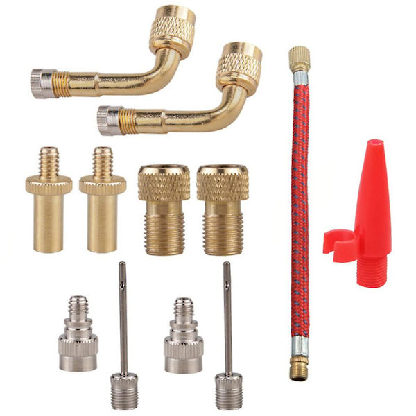 Bilpumpe Dekk Sykkelpumpe Adaptere Sykkelpumpe Tilbehør Motorsykkel Inflasjonskompressor Bil Luftinntak Silver 12X1X0.7CM