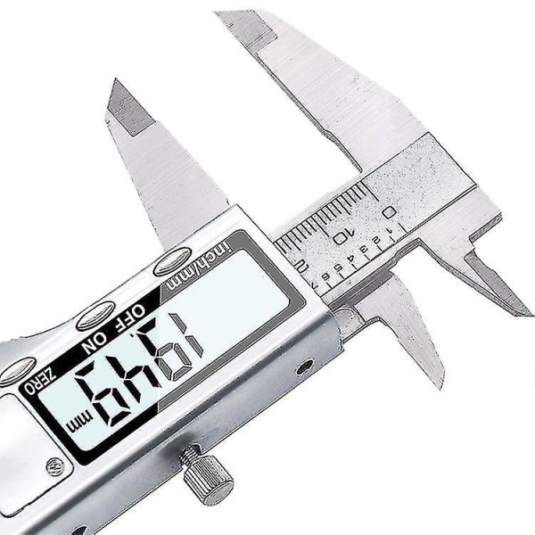 1 stk. 0-150mm LCD Digital Skyvelære i Rustfritt Stål Høy-presisjons Elektronisk Linjal Måler Metall Mikrometer Måleverktøy