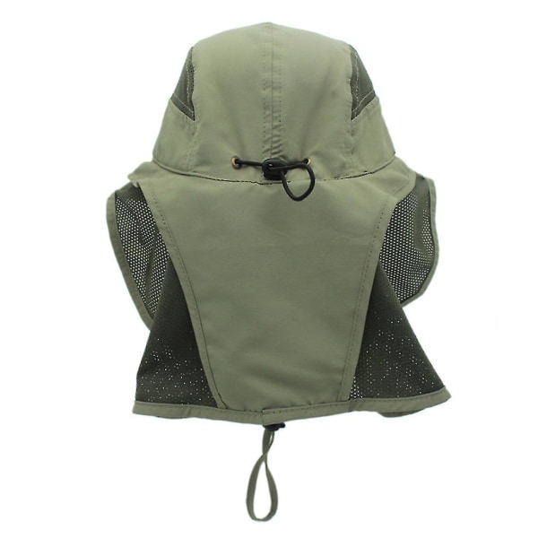 Solhatt för Män Kvinnor UPF 50+ Utomhus UV Sommarkeps med Nackskydd Vandring Fiskarehatt Strand Vikbar Safari Bush Hat Mesh Hat