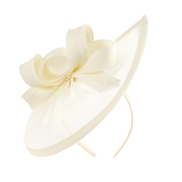 Fascinator Hatteri Hodeplagg Elegant Topphatt Hårklipp For Kvinner Te Party Beige 25X20X8CM Beige 25X20X8CM