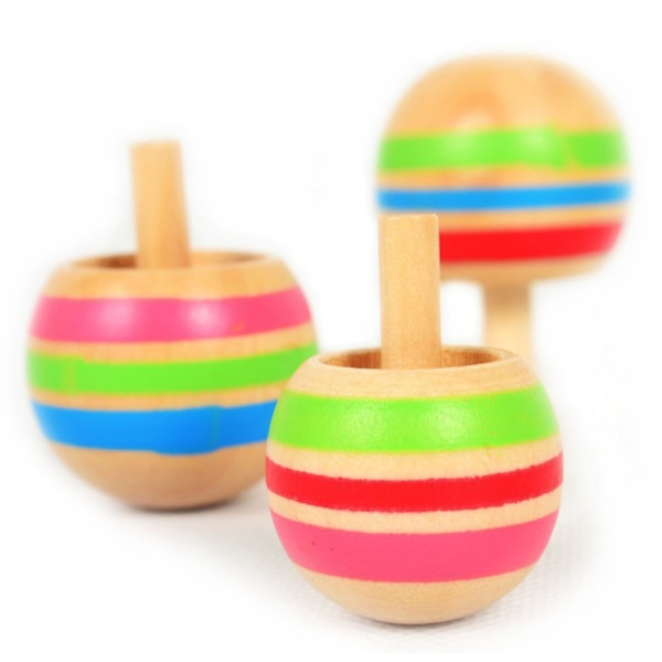 3 st Trä Gyro Finger Spinner Snurrande Topp Leksak för Barn Stressavlastare, Perfekt Intellektuell Leksakspresentuppsättning