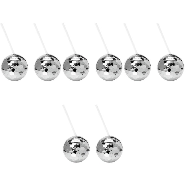 8 stk Dekorative Glitrende Ballformede Kopper Hjem Bar Fest Cocktailkopp Disco-tema Vinkopp 8 stk1 8 pcs 10.8x10.5cm
