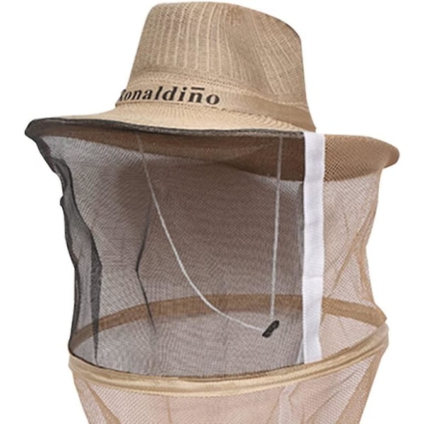 Cowboyhatt för biodling, myggnät, bi, huvudslöja