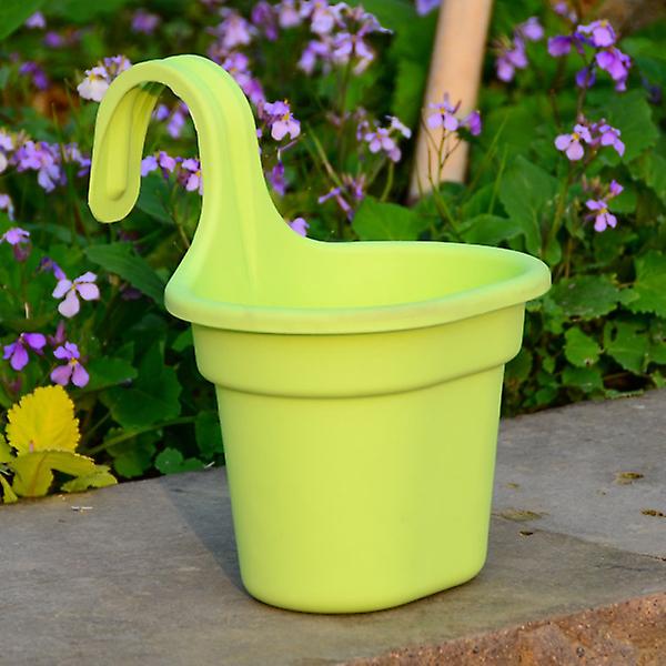 Hängande Krukställ i Resin för Utomhusväxter, Blomkruka, Förvaring, Grön Green 1PCS
