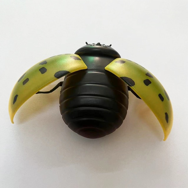 Barn Ladybird Dyreleke Fjernkontroll Bil Kjøretøy elektrisk falske insektsprankeleker til jul Halloween