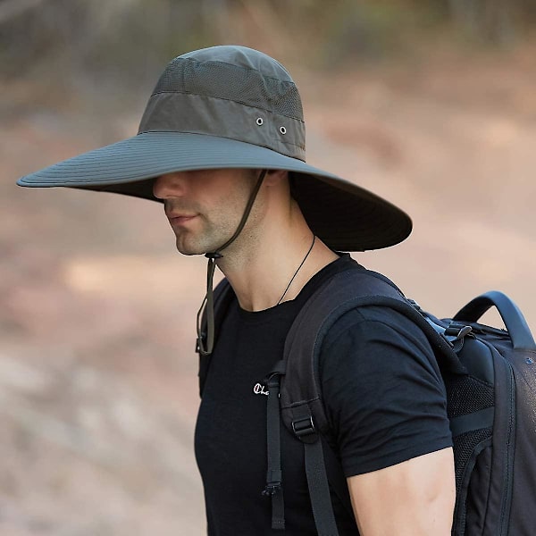 Super Bredbred Bucket Hat Upf50+ Vandafvisende Solhat Til Fiskeri Vandreture Camping C04 Hærgrøn C04 army Green