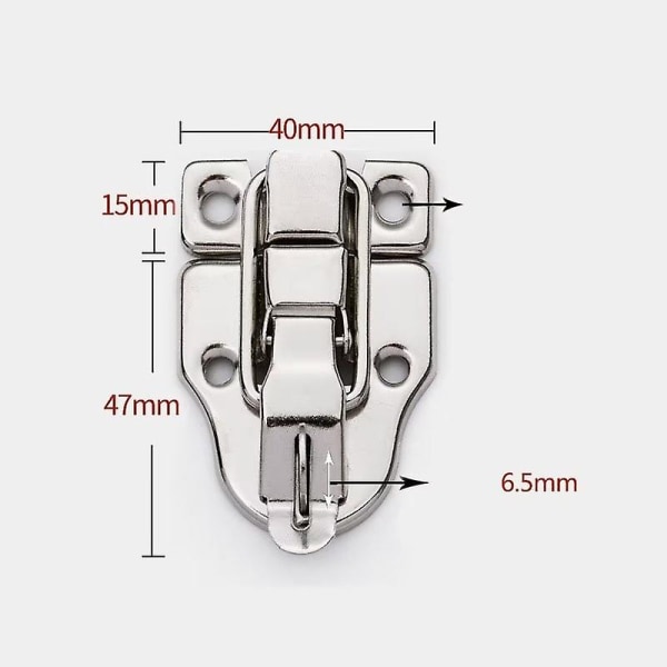 (6pcs)the Box Toggle Lock, Suitable For Jewelry Box Suitcaseantique Toolbox Lock Buckle Metal Box Buckle Buckle Lock Buckle Wooden Box Hardware Buckle