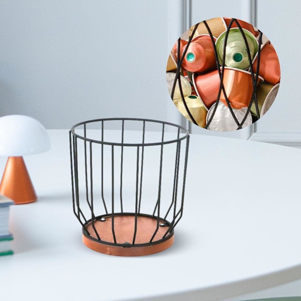 Kaffeholder til kaffepuder, frugtbeholder, opbevaringsboks til kaffekapsler, uden låg