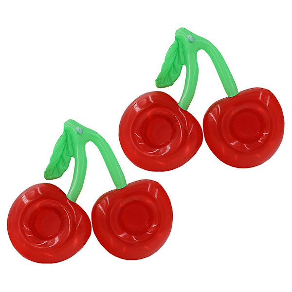 2 stk. Pool Flytekoppholder Kopperholdere Underlag Oppblåsbare Drikkholder Oppblåsbar Kopperholder Rød37X Red 37X36cm