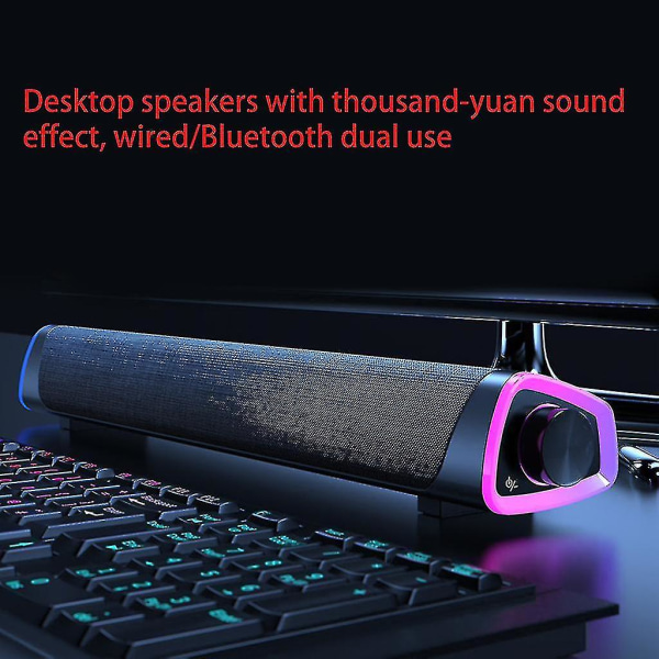 5.0 Høyttaler 3D Surround Soundbar Kablede Datamaskin Høyttalere