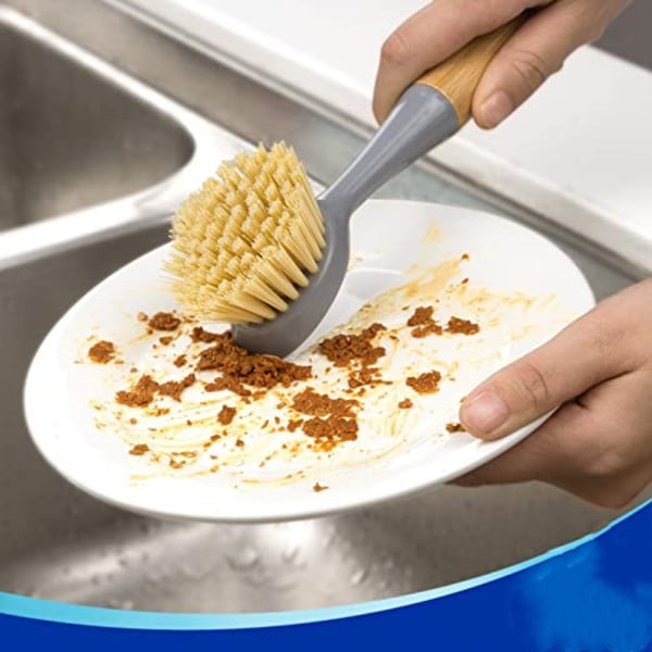 Sæt med 2, skurebørste til rengøring af opvask, gryder, køkkenvaske