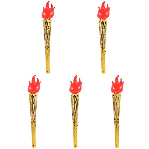 3 stk. Simuleringsfakler Plastikfakler Legetøj Børn Lysende Legetøj 5 stk 47X7.5X5CM 5 pcs 47X7.5X5CM