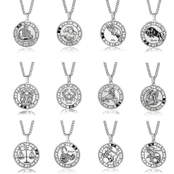 Constellation-kaulakorut 12 Constellation-riipus kaulakorut Tyttöjen lahja Oinas Aries
