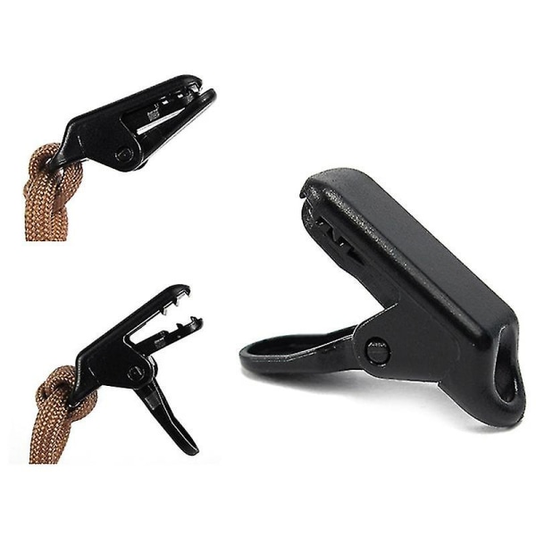 Tält Pull Point Clip Krok Utomhus Camping Krok Spänne Vindtät repklämma Tälttillbehör Klädklämmor Klädnypa (60st)