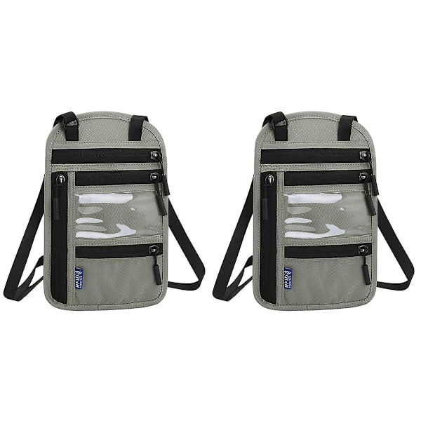3 stk Multifunksjonell Veske Bærbar Mobiltelefonlomme Nyttig Passveske For Hjem 2 stk 22X15X0.2CM 2 pcs 22X15X0.2CM
