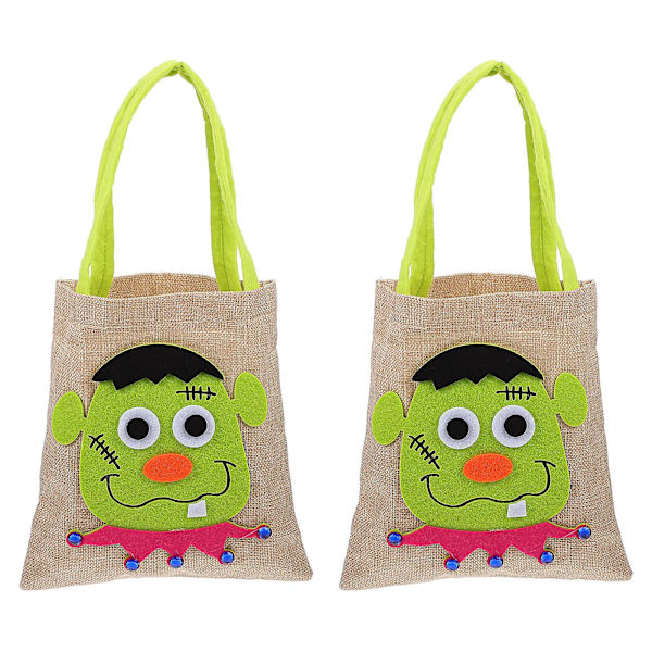 2 kpl Lasten Makeat Pussit Halloween Pellava Pussi Halloween Makeat Pussi Halloween Kannettava PussiHulk23X21X0.5CM Hulk 23X21X0.5CM