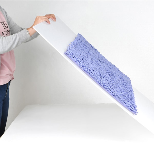 Kylpymatto 50 x 80cm, Erittäin Imuva Mikrokuitu Pitkä Pörröinen, Liukumaton Kylpyhuoneen Matto, Konepesu Lattiamattoon Kylpyyn, Suihkuun ja Kylpyhuoneeseen, Violetti Väri