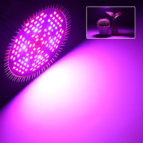 Fullspektrum LED Växtlampa 80W Växthusplantering Fullt Ljus