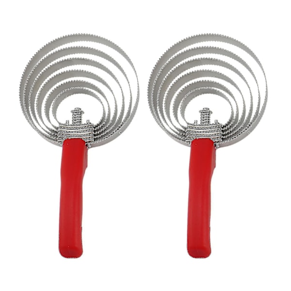 2-pack Vändbar Curryborste i Rostfritt Stål med Mjukt Grepp