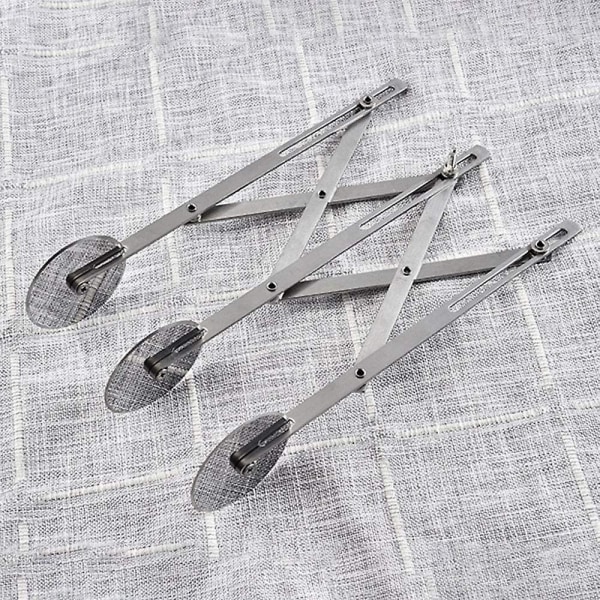 Dej Cutter Kagedeler, Rustfrit Stål 7 Hjul Justerbar Dej Hjul, Multifunktionel Rustfrit Stål Dejdeler Skærehjul Pizza Cutter3 3