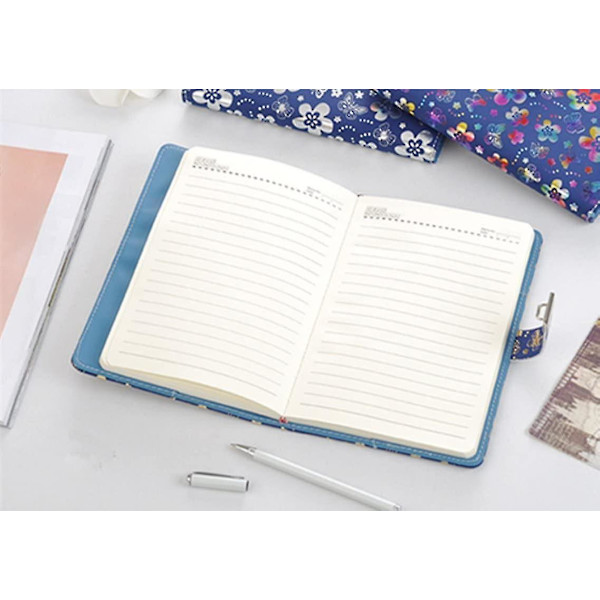 Läderjournal med Lås, A5 Storlek Journal med Kombinationslås Lösenordsjournal Låsande Personlig Journal