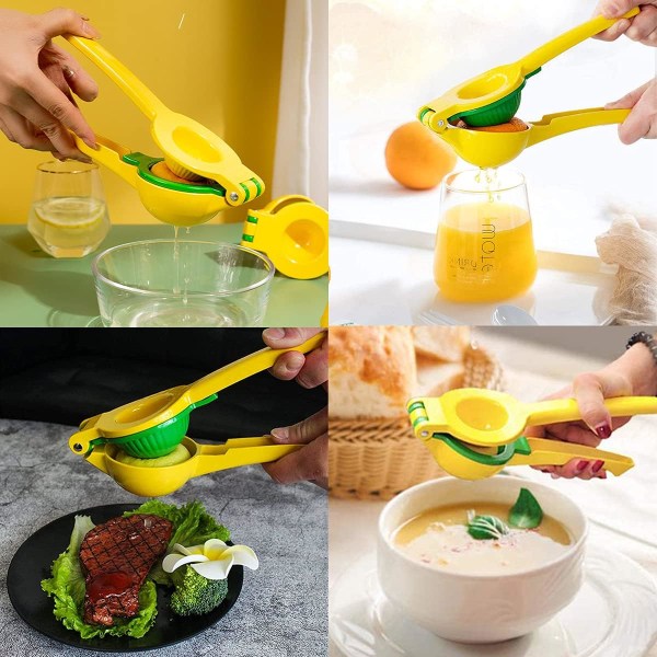 Högkvalitativ manuell citruspress - Citruspress för att pressa färsk juice, 2-i-1-citruspress med skål, diskmaskinsäker