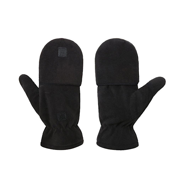 Håndvarmere Arbejde Træning Dække Handsker Dække Handsker Fleece Handsker Halvfinger Handsker Sort 21X11cm Black 21X11cm