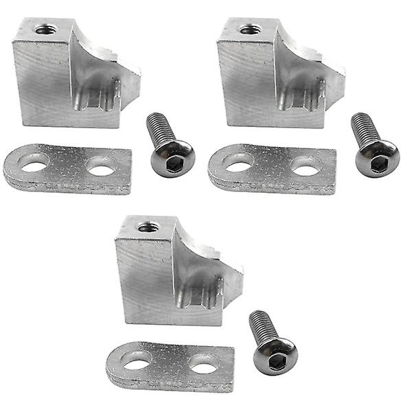 3 Set Insugningsgrenrörsreparationsskena Aluminiumlegering Grenrörslucka Reparationskit 3 Set 4X3cm 3 Sets 4X3cm