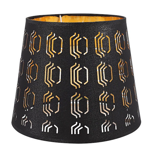 Linen Lampskærm Bordlampe Tekstil Lampskærme Natbord Lampe Skærm Vægskærm Skrivebordslampe Skærm Sort 25x20cm Black 25x20cm