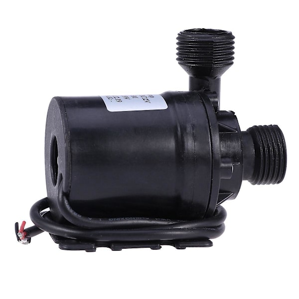 DC 12V Børsteløs Neddykket Vannpumpe 800l/t 5m For Fontene Basseng Solsirkulasjonssystem Vann C Black