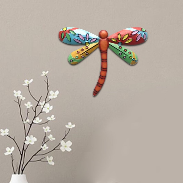 Heminredningsdekorationer Dekorativa skulpturer Dragonfly Väggkonst