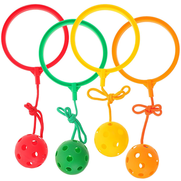 4 kpl Joustavia Fitness-palloja Klassisia Lasten Leikkikalua Pyörivä Hyppypallo Jäätynyt Yksijalka 14X7cm
