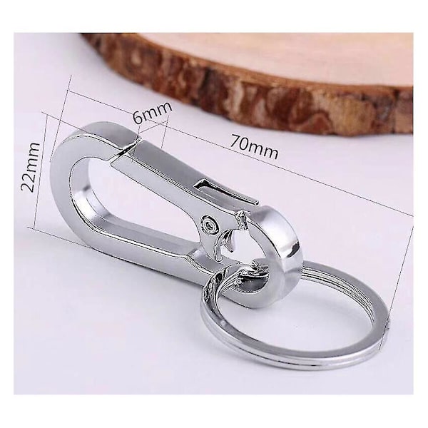 14 stk. nøglering, metal nøglering karabinhage clips nøglering nøgleringe til håndværk hummerlåse drejelige clips nøglekæde til mænd