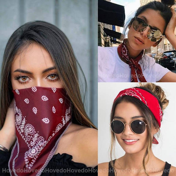 23 st Multifunktionella Bandanas Cowboy Polyester Huvudband 22x22 tum Utomhus Cykling Multifunktionell Huvudduk