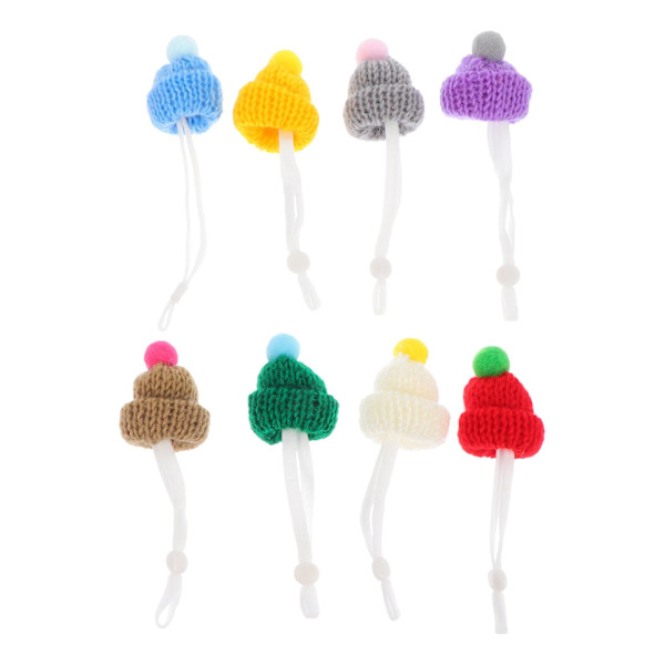 8 st Cosplay Tillbehör Råttbollhatt Mini Husdjurshatt Hamsterhatt Husdjurs Igelkottshatt 3X3X11CM 3X3X11CM