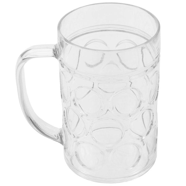 530ml Plast Klar Vannkrus Ølkopp Hjem Bar Fest Drikkkopp Med Håndtak Transparent 06530ml Transparent 06 530ml