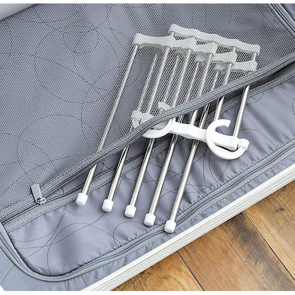 Buksestativer Pladsbesparende Multifunktionelt Sæt Af 2 Rustfrit Stål Buksestativer Udvidbare Foldbare Multi Hængere Magic Hanger Organizer Garderobe