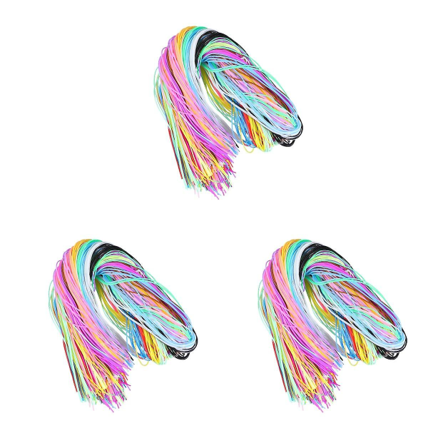 600 Pcs  Colorful Braided Rope Pvc Braided Wire Plastic Diy Braided Rope Diy Braided String600 pcs