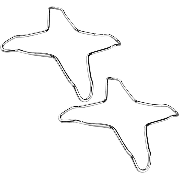 Gasståltilbehør Stjerneovnsriste Ultralet tilbehør rustfrit kryds (4 sæt (8 stk), sølv)