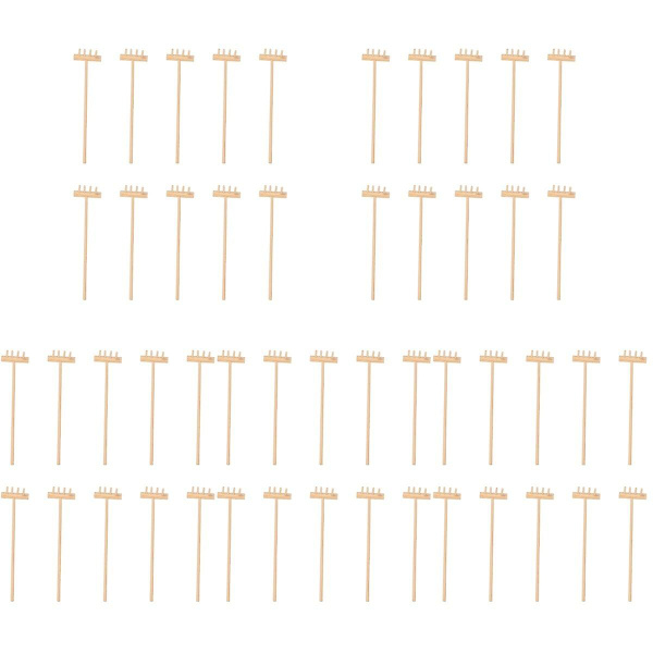 50 stk Unike Zen Hage Rake Slitesterk Bambus Te Kunst Hage Sandkasse Verktøy 50 stk 14X3.5CM 50 pcs 14X3.5CM