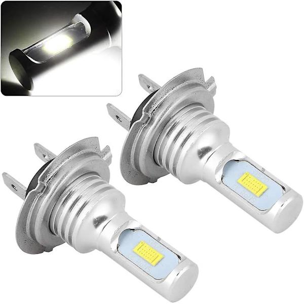Sumuvalon polttimo, 2 kpl 80w 6000k Universaali H7 Led Auton Sumuvalon Lamppu Valkoinen Dc 12-24v