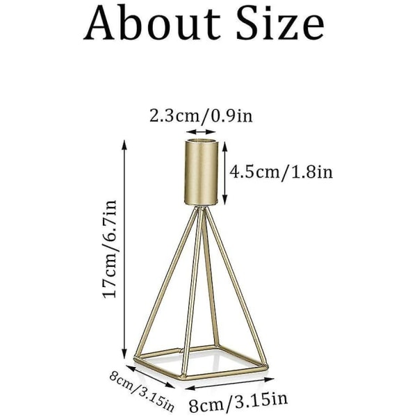 Ljusstake Ljusstake Ljusstake Set Om 2, Dekorativa Ljusstakar I Metall